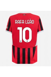 Fotbalové Dres AC Milan Rafael Leao #10 Domácí Oblečení 2024-25 Krátký Rukáv